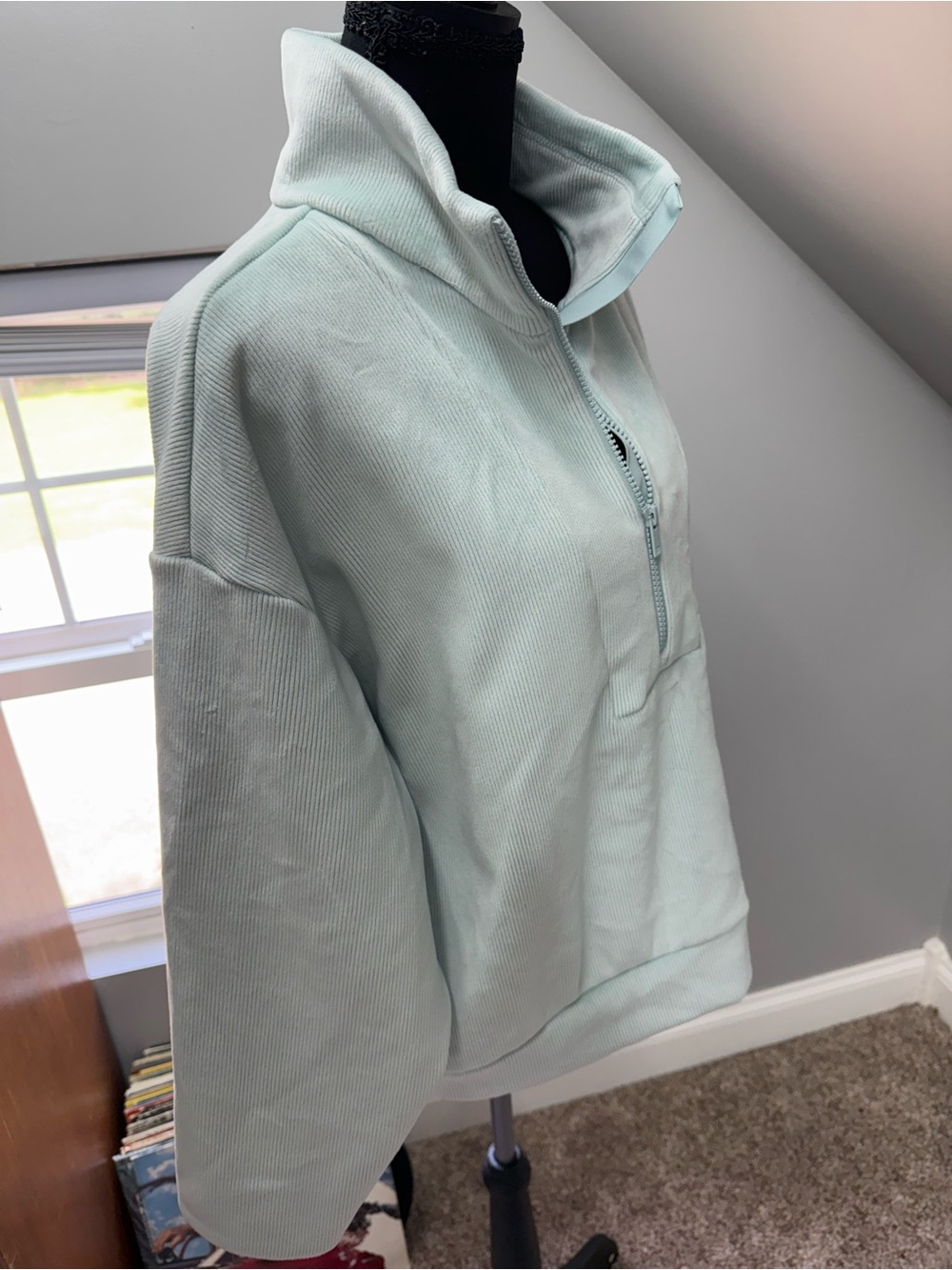 all in motion light blue Half-Zip Pullover Sweater - Picture 5 of 7
